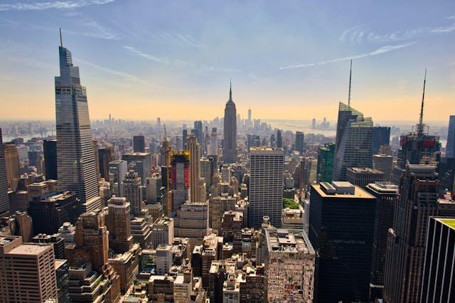 Majestic New York Skyline Featuring Iconic Skyscrapers